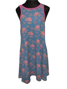 Natural Life Waffle Knit Tank Dress Women’s Sz M Bohemian Beach Comfy